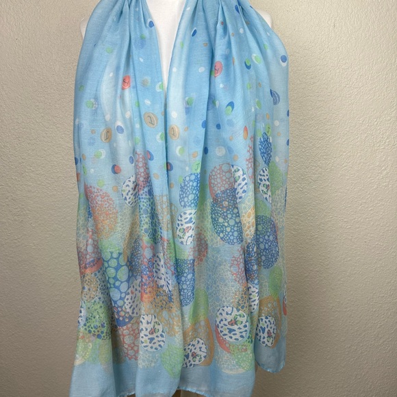 Women’s Scarf Floral Sheer Sanhe Lightweight Fashion Accessories - Picture 5 of 7